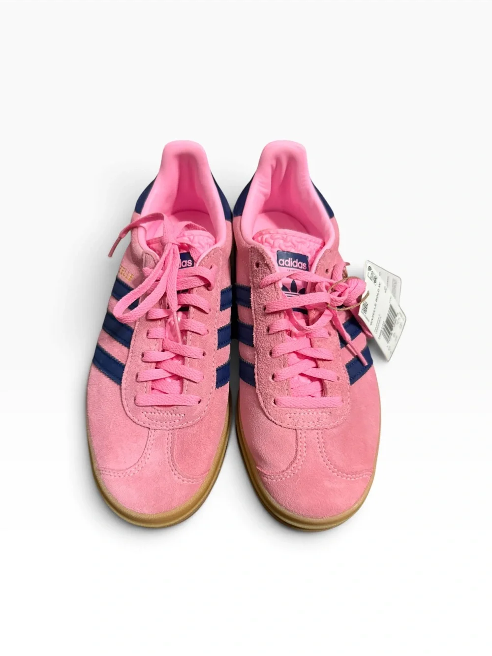 Adidas Gazelle Bold Pink Navy Suede Platform Sneakers US 6 NWT